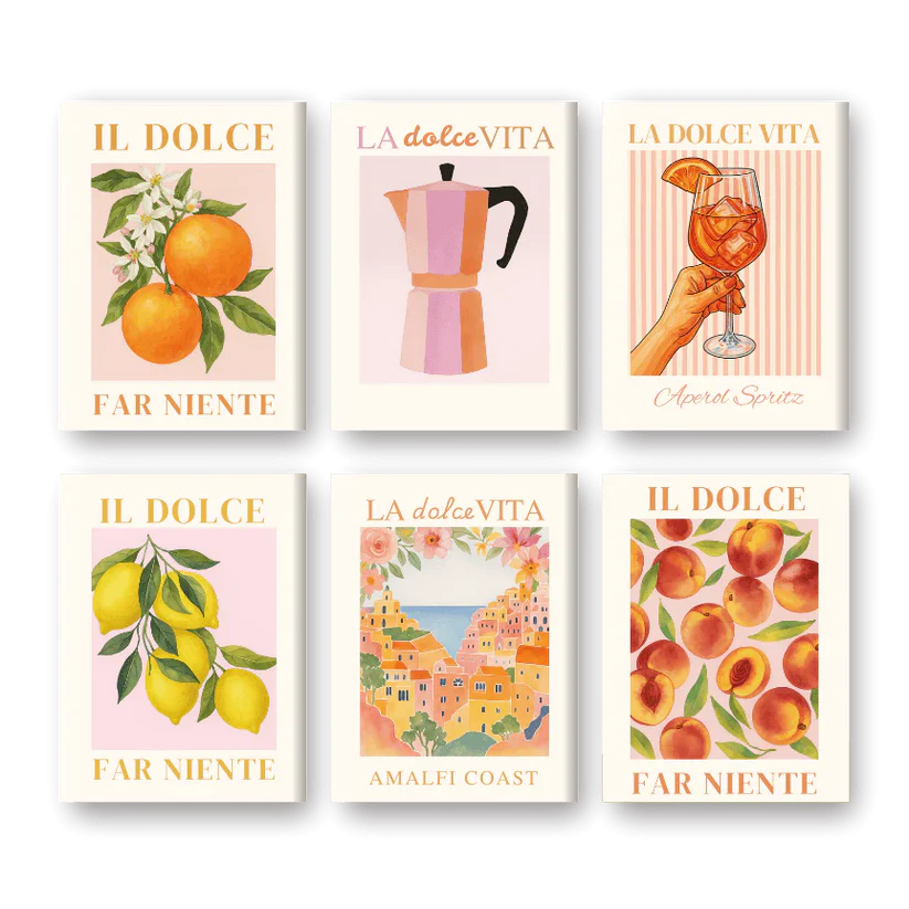 Cofanetto "Dolce Vita" – 6 pitture da numerare