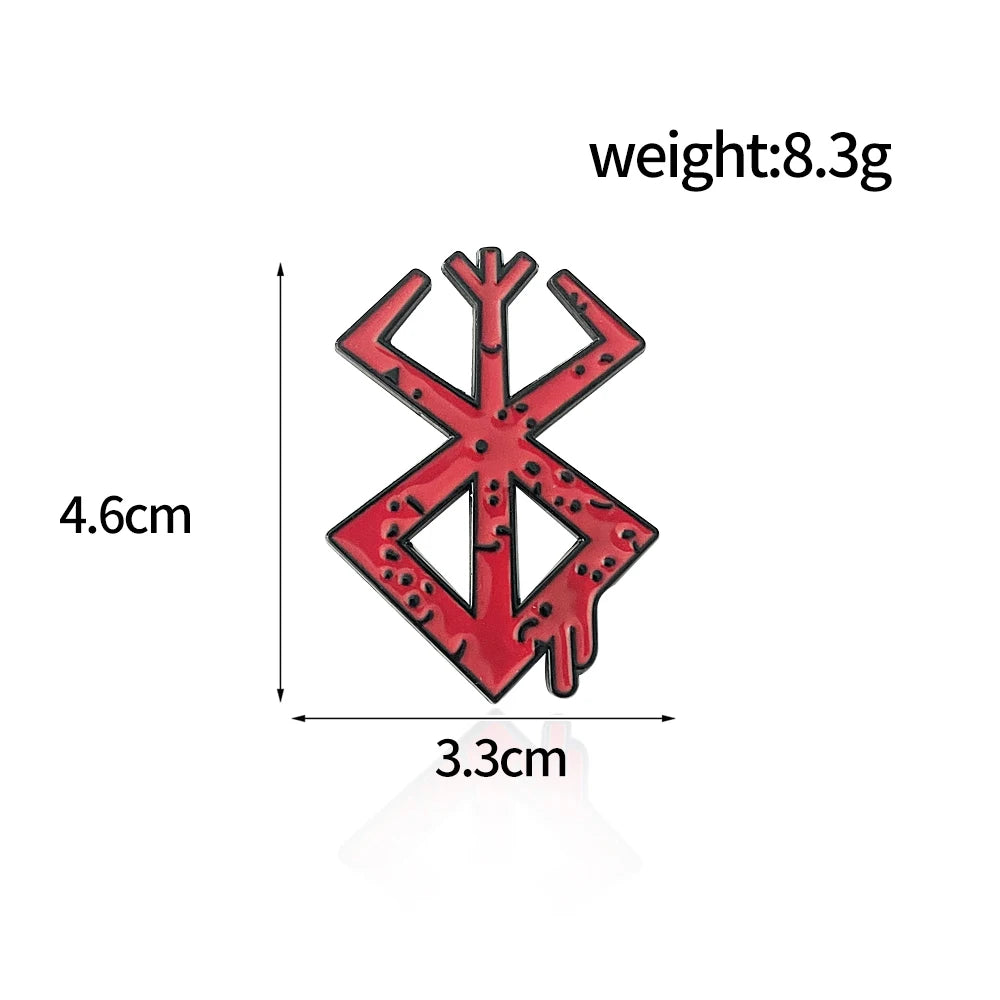 Berserk Anime Keychain Necklace Guts Sword Jewelry Set Key Chain Keyrings Keychains for Men Women Accessories Key Ring Pendant