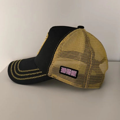 Dragon Ball Z Baseball Hat Goku Super Saiyan Cartoon Mesh Sunhat for Men and Women Anime Hats Fashion Patch Trucker Cap