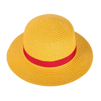 Straw Hat Anime Cosplay Prop Luffy Cap Role Play Stage Performance Accessories Adult Unisex Sunshade Hat