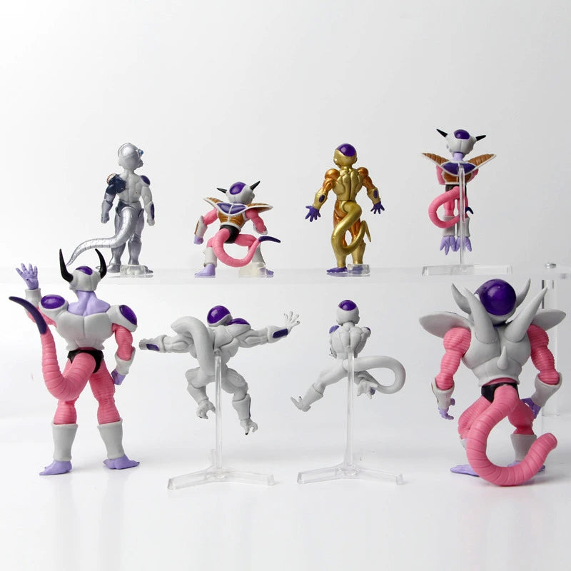 8-12CM Dragon Ball Z Frieza Anime Figure Toys Mange Freezer Action Figurines Pvc Statue Model Dolls Decoration Gifts For Kids