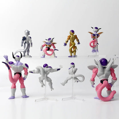 8-12CM Dragon Ball Z Frieza Anime Figure Toys Mange Freezer Action Figurines Pvc Statue Model Dolls Decoration Gifts For Kids