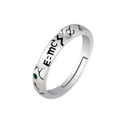 Anime Dr.Stone Ring Ishigami Senkuu Cosplay Unisex Adjustable Opening Rings Jewelry Props Accessories Gifts