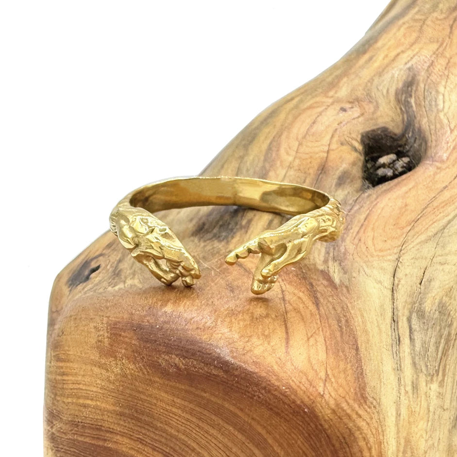 Hands Of God Ring 316L Stainless Steel Jewelry Unisex Saint Touch The Sky Ring size 7-13