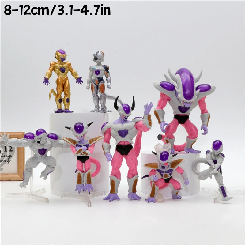8-12CM Dragon Ball Z Frieza Anime Figure Toys Mange Freezer Action Figurines Pvc Statue Model Dolls Decoration Gifts For Kids