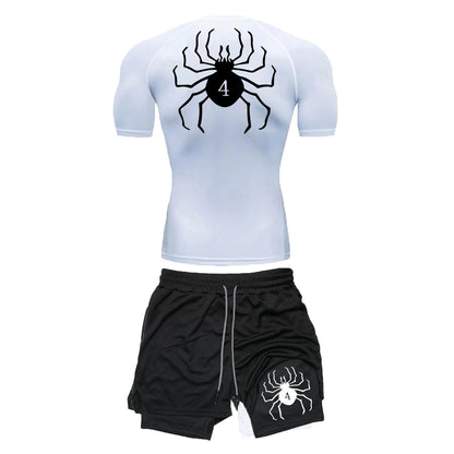 Ensemble Sport "Brigade Fantôme" – T-shirt + Short Compression | Hunter x Hunter