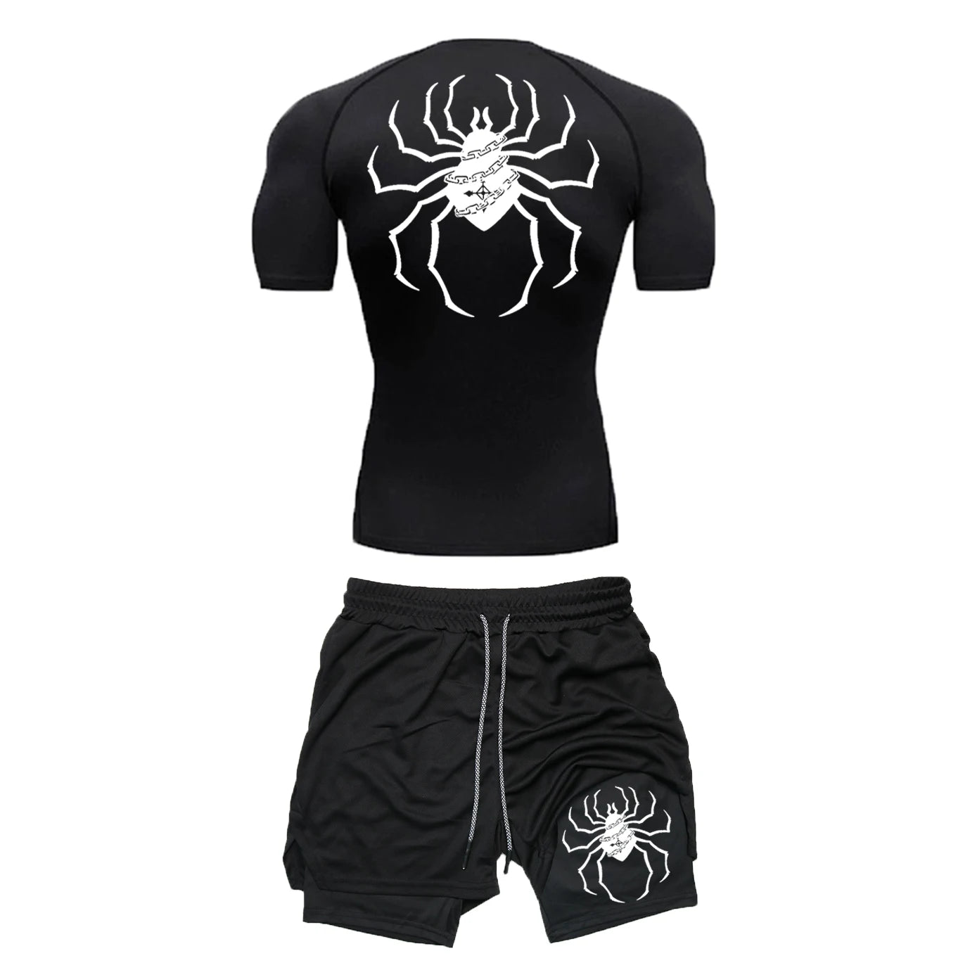Ensemble Sport "Brigade Fantôme" – T-shirt + Short Compression | Hunter x Hunter