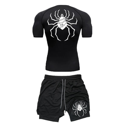 Ensemble Sport "Brigade Fantôme" – T-shirt + Short Compression | Hunter x Hunter