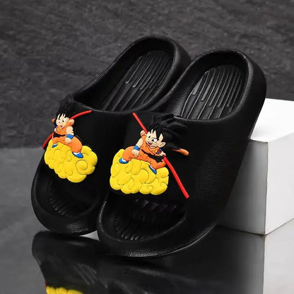 Dragon Ball Goku cute personality creative anime pattern lightweight soft bottom non-slip wear-resistant sandals and slippers