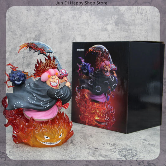 26cm One Piece Four Emperor Big Mom Charlotte Linlin Anime Figure Figures Models Gk Statue Models Collectible Ornament Doll Toys