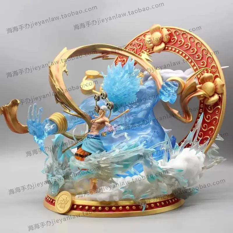 35cm Cartoon Character Raytheon Enel Gk Statue Is Cool And Oversized Hand-Made Action Model Toy Character Collection Jewelry Chi