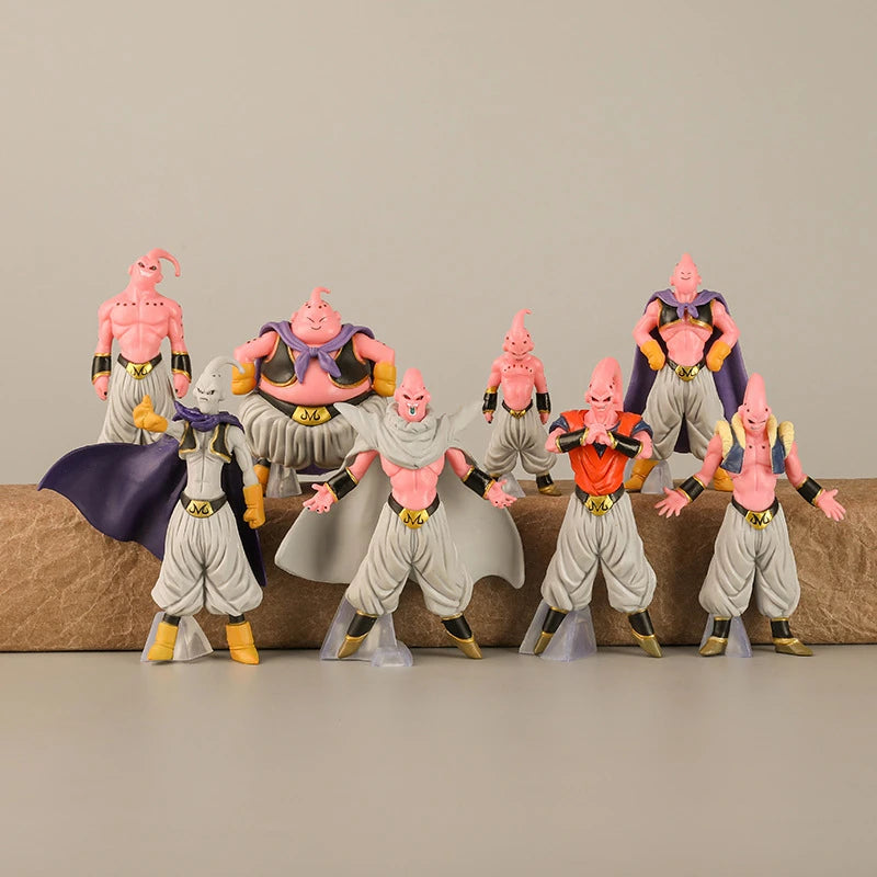 8Pcs/Set Dragon Ball Z Majin Buu Figure Toys DBZ Super Saiyan Action Figurine Anime Collection PVC Model Dolls Birthday Gift Kid