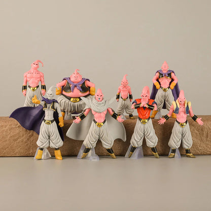 8Pcs/Set Dragon Ball Z Majin Buu Figure Toys DBZ Super Saiyan Action Figurine Anime Collection PVC Model Dolls Birthday Gift Kid