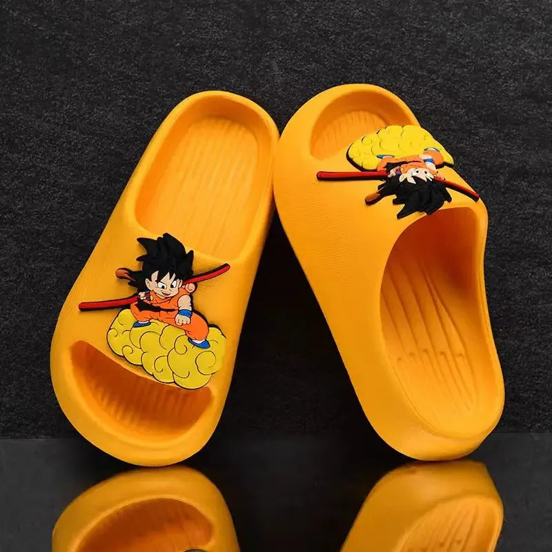 Dragon Ball Goku cute personality creative anime pattern lightweight soft bottom non-slip wear-resistant sandals and slippers
