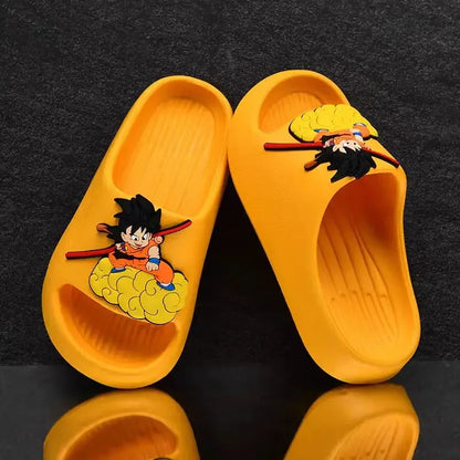 Dragon Ball Goku cute personality creative anime pattern lightweight soft bottom non-slip wear-resistant sandals and slippers