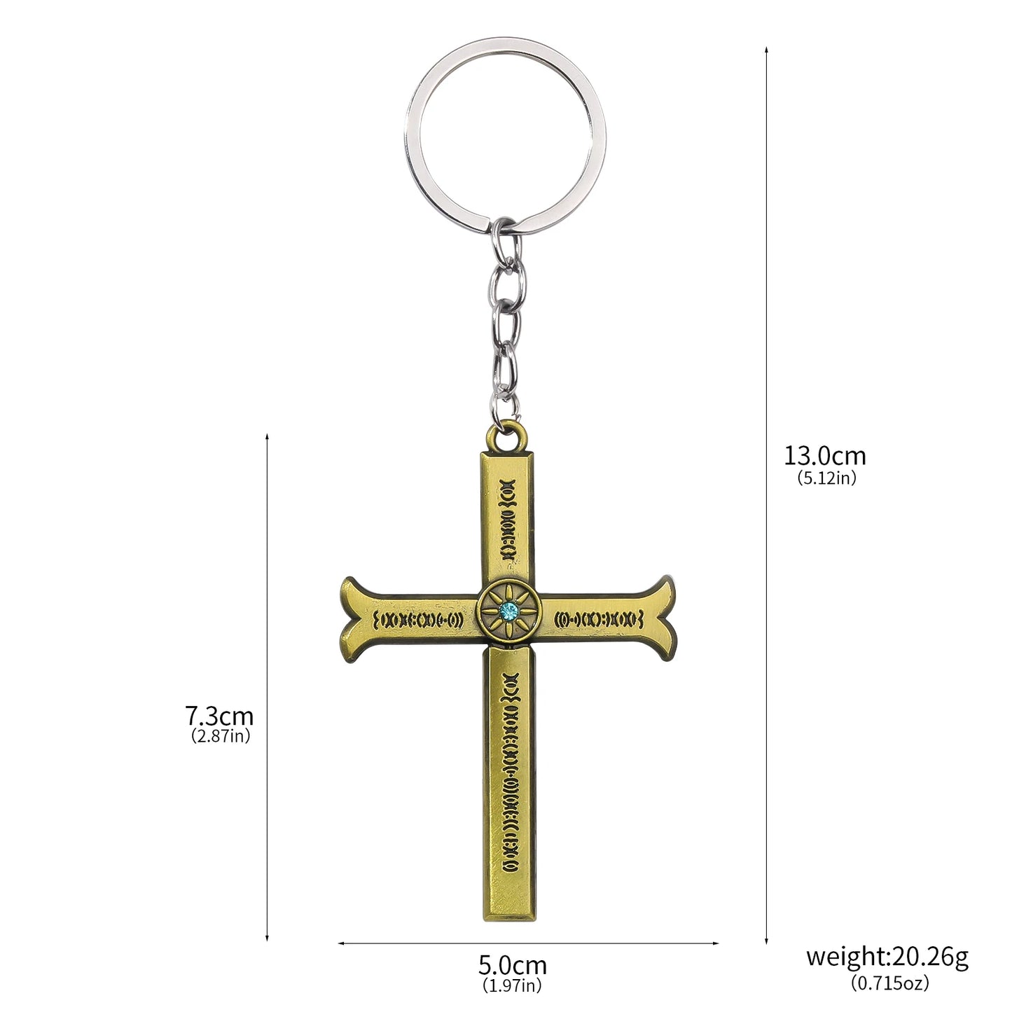 Anime Dracule Mihawk Cross Knife Keychains Metal Pendant Key Rings for Men Woman Keyring Fashion Jewelry Accessories Gift