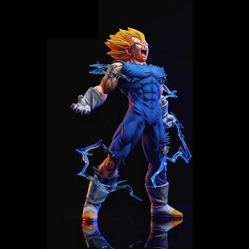 Hot 27cm Dragon Ball Z Majin Vegeta Anime Figure Self-destruct  Super Saiyan Action Figures Pvc Statue Figurine Model Toys Gift