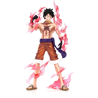 One Piece Luffy Anime Figure Toys Monkey D Luffy Flowing Cherry PVC Action Figurine Collection Model Dolls Birthday Gifts Kids