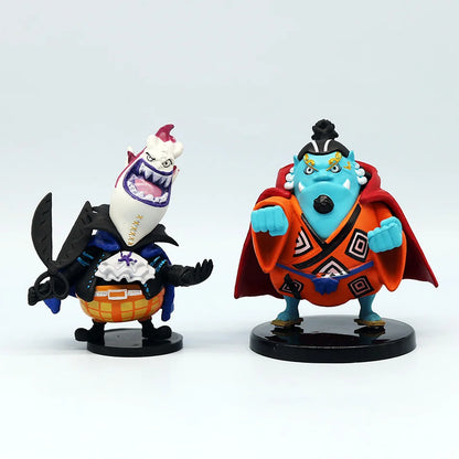 8pcs Anime One Piece Figures Model Dolls Toys Cute Luffy Oka Shichibukai Ace Boa Hancock Jinbe Collection Toys Full Set Hot Sale