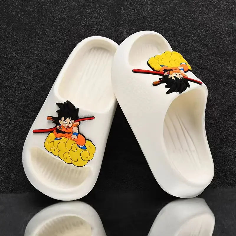 Dragon Ball Goku cute personality creative anime pattern lightweight soft bottom non-slip wear-resistant sandals and slippers