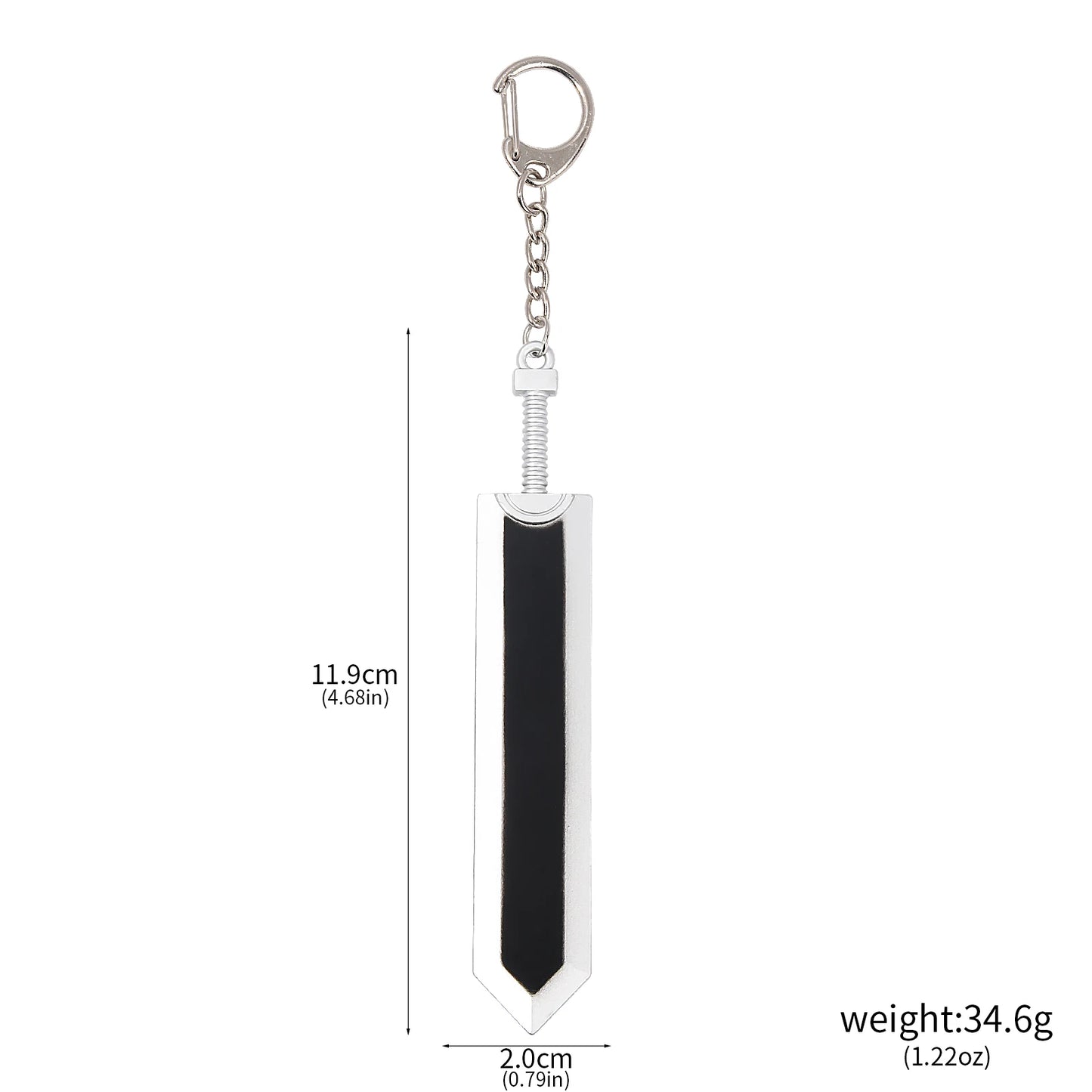 Berserk Anime Keychain Necklace Guts Sword Jewelry Set Key Chain Keyrings Keychains for Men Women Accessories Key Ring Pendant