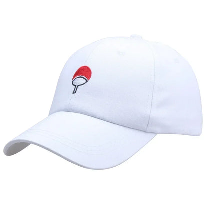 Japanese Anime Naruto Character Baseball Cap Embroidery Adjustable Unisex Red Cloud Outdoor Sun Hat Sports Hip-hop Style