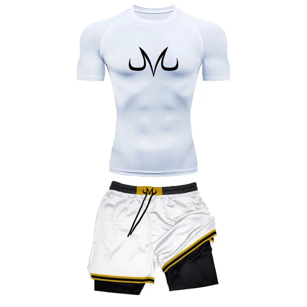 Ensemble Sport "Vegeta" – Dragon Ball Z | T-shirt + Short Compression