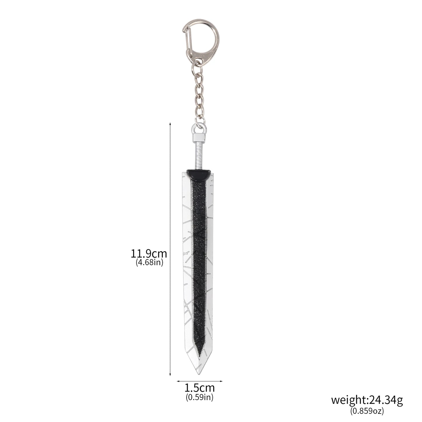 Berserk Anime Keychain Necklace Guts Sword Jewelry Set Key Chain Keyrings Keychains for Men Women Accessories Key Ring Pendant