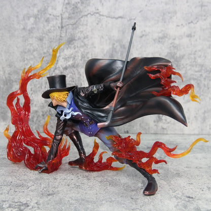 21cm Iu One Piece Sabo Resonance Series Inherit Anime Figure Model Statue Boys Collection Desktop Decoration Ornament Toys Gifts