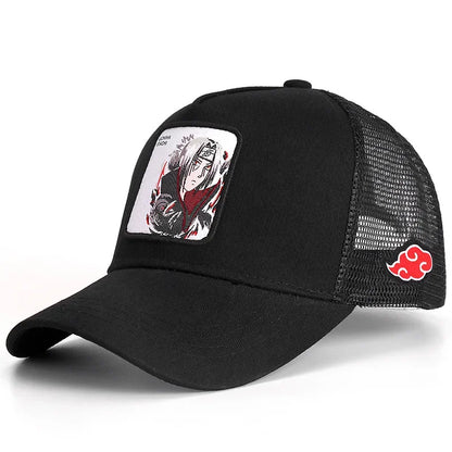 High Quality Naruto New Baseball Cap Uchiha Itachi Anime Styles Cap Men Women Hip Hop Dad Adjustable Mesh Hat Trucker Hat