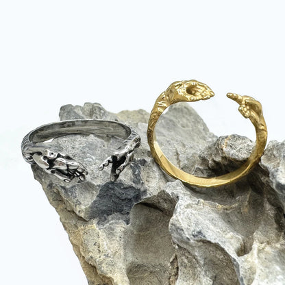 Hands Of God Ring 316L Stainless Steel Jewelry Unisex Saint Touch The Sky Ring size 7-13