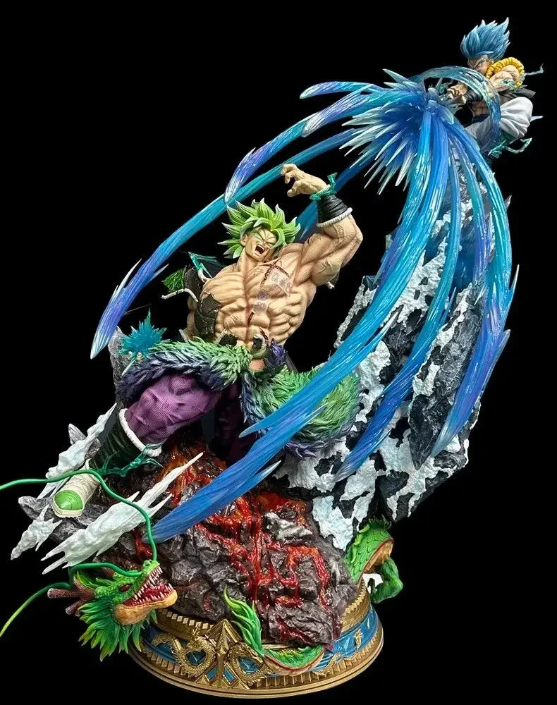 Dragon Ball Broly Gogeta Anime Figure Broly Vs Gogeta 23cm Figurine Model Pvc Statue Doll Collection Desk Decoration Toy Gifts