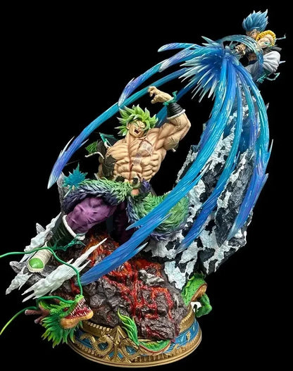 Dragon Ball Broly Gogeta Anime Figure Broly Vs Gogeta 23cm Figurine Model Pvc Statue Doll Collection Desk Decoration Toy Gifts