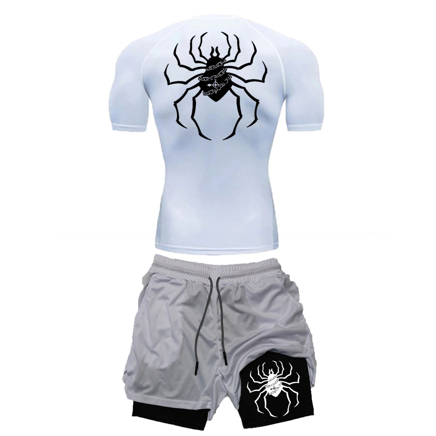 Ensemble Sport "Brigade Fantôme" – T-shirt + Short Compression | Hunter x Hunter