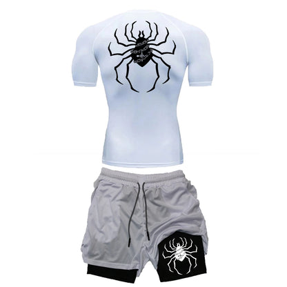 Ensemble Sport "Brigade Fantôme" – T-shirt + Short Compression | Hunter x Hunter