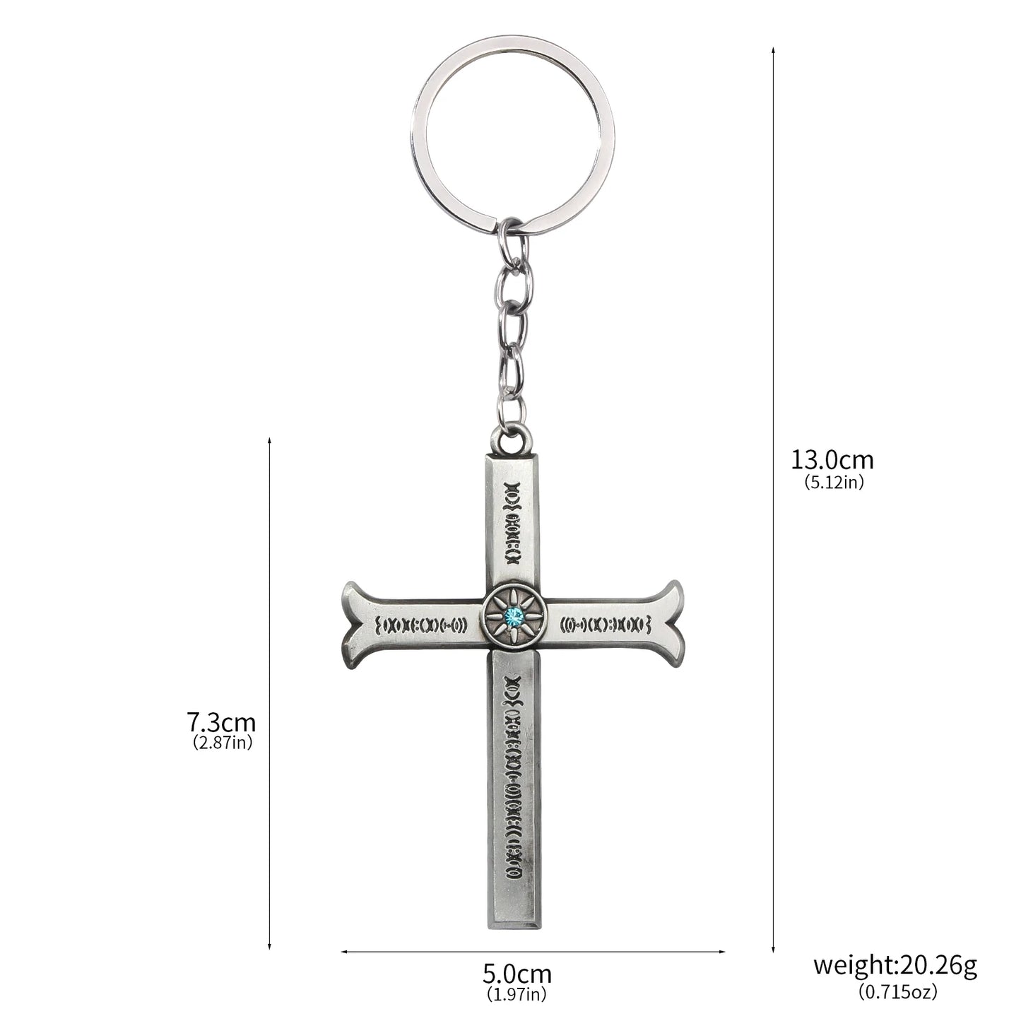 Anime Dracule Mihawk Cross Knife Keychains Metal Pendant Key Rings for Men Woman Keyring Fashion Jewelry Accessories Gift
