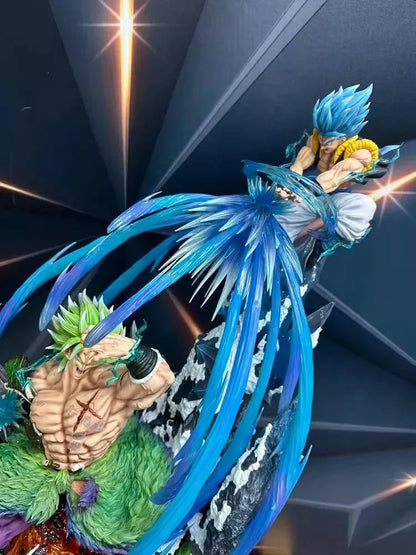 Dragon Ball Broly Gogeta Anime Figure Broly Vs Gogeta 23cm Figurine Model Pvc Statue Doll Collection Desk Decoration Toy Gifts