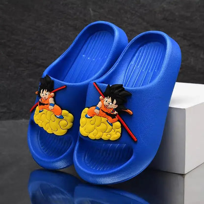 Dragon Ball Goku cute personality creative anime pattern lightweight soft bottom non-slip wear-resistant sandals and slippers