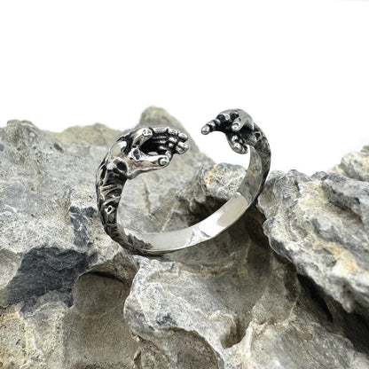 Hands Of God Ring 316L Stainless Steel Jewelry Unisex Saint Touch The Sky Ring size 7-13