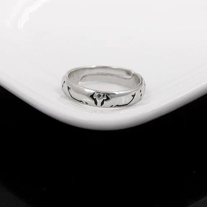 Anime Jujutsu Kaisen Ryomen Sukuna Itadori Yuji Ring Cosplay Metal Opening Adjustable Unisex Rings Jewelry Prop Accessories Gift