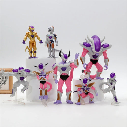 8-12CM Dragon Ball Z Frieza Anime Figure Toys Mange Freezer Action Figurines Pvc Statue Model Dolls Decoration Gifts For Kids