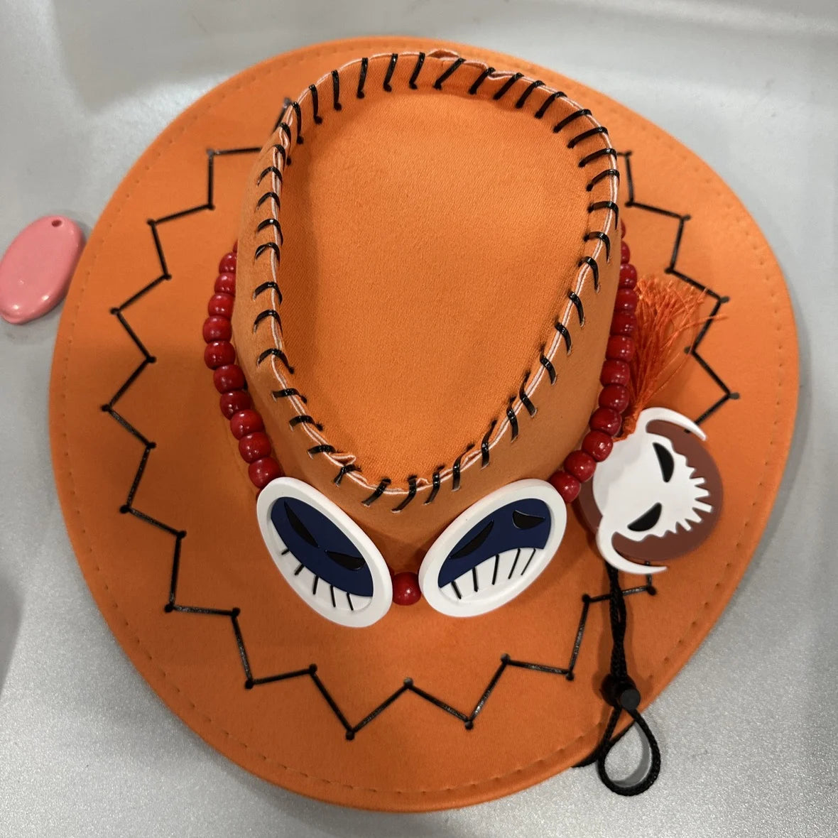 Brdwn Unisex Portgas D Ace Anime Cosplay Hats Cowboy Cap Adult Christmas Gift