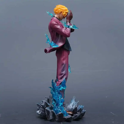 25cm/9.8inch One Piece anime character smoking Sanji PVC Action Figure Model Statue Decoration Collection Toys Birthday Gift