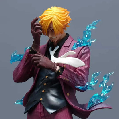 25cm/9.8inch One Piece anime character smoking Sanji PVC Action Figure Model Statue Decoration Collection Toys Birthday Gift