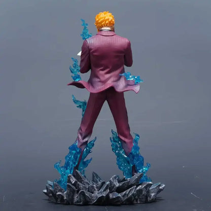 25cm/9.8inch One Piece anime character smoking Sanji PVC Action Figure Model Statue Decoration Collection Toys Birthday Gift