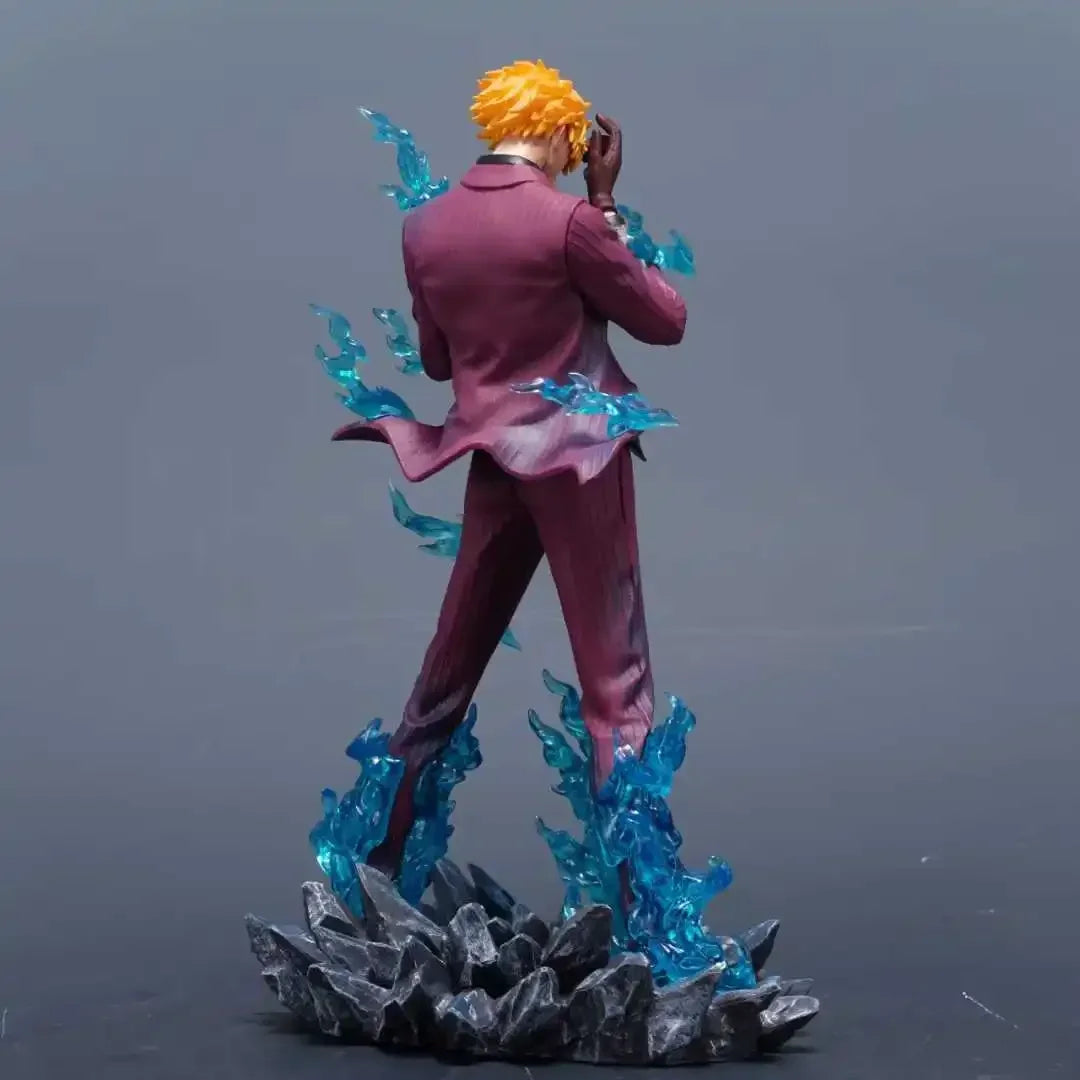 25cm/9.8inch One Piece anime character smoking Sanji PVC Action Figure Model Statue Decoration Collection Toys Birthday Gift