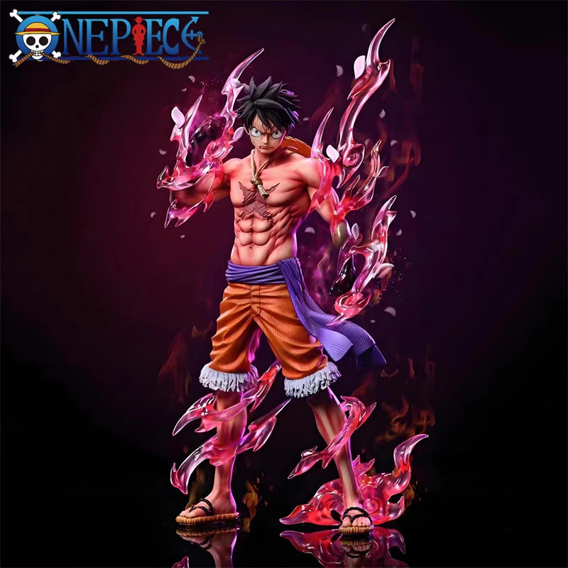 One Piece Luffy Anime Figure Toys Monkey D Luffy Flowing Cherry PVC Action Figurine Collection Model Dolls Birthday Gifts Kids