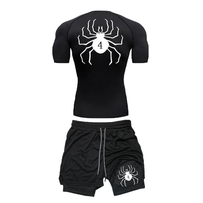 Ensemble Sport "Brigade Fantôme" – T-shirt + Short Compression | Hunter x Hunter