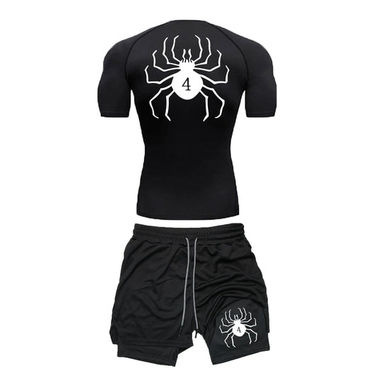 Ensemble Sport "Brigade Fantôme" – T-shirt + Short Compression | Hunter x Hunter