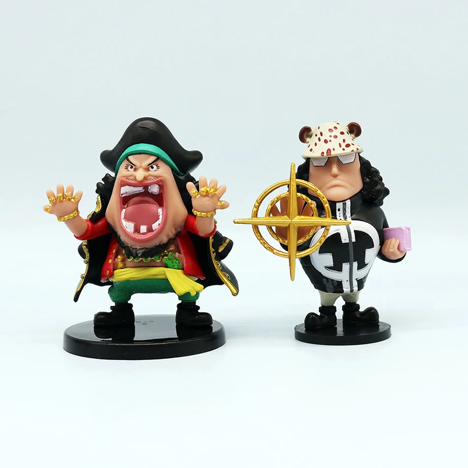 8pcs Anime One Piece Figures Model Dolls Toys Cute Luffy Oka Shichibukai Ace Boa Hancock Jinbe Collection Toys Full Set Hot Sale